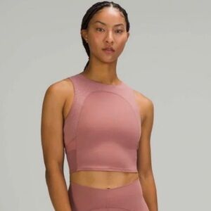 Lululemon Nulu Mesh Yoga Tank Top Spiced Chai